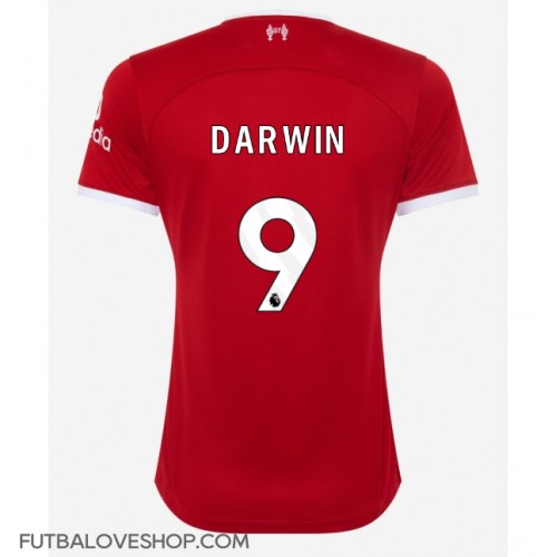 Dres Liverpool Darwin Nunez #9 Domáci pre Ženy 2023-24 Krátky Rukáv